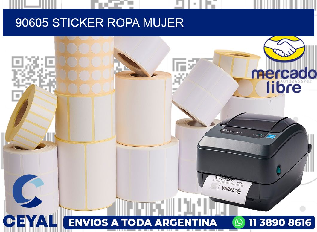 90605 STICKER ROPA MUJER