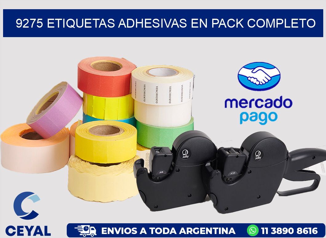 9275 ETIQUETAS ADHESIVAS EN PACK COMPLETO