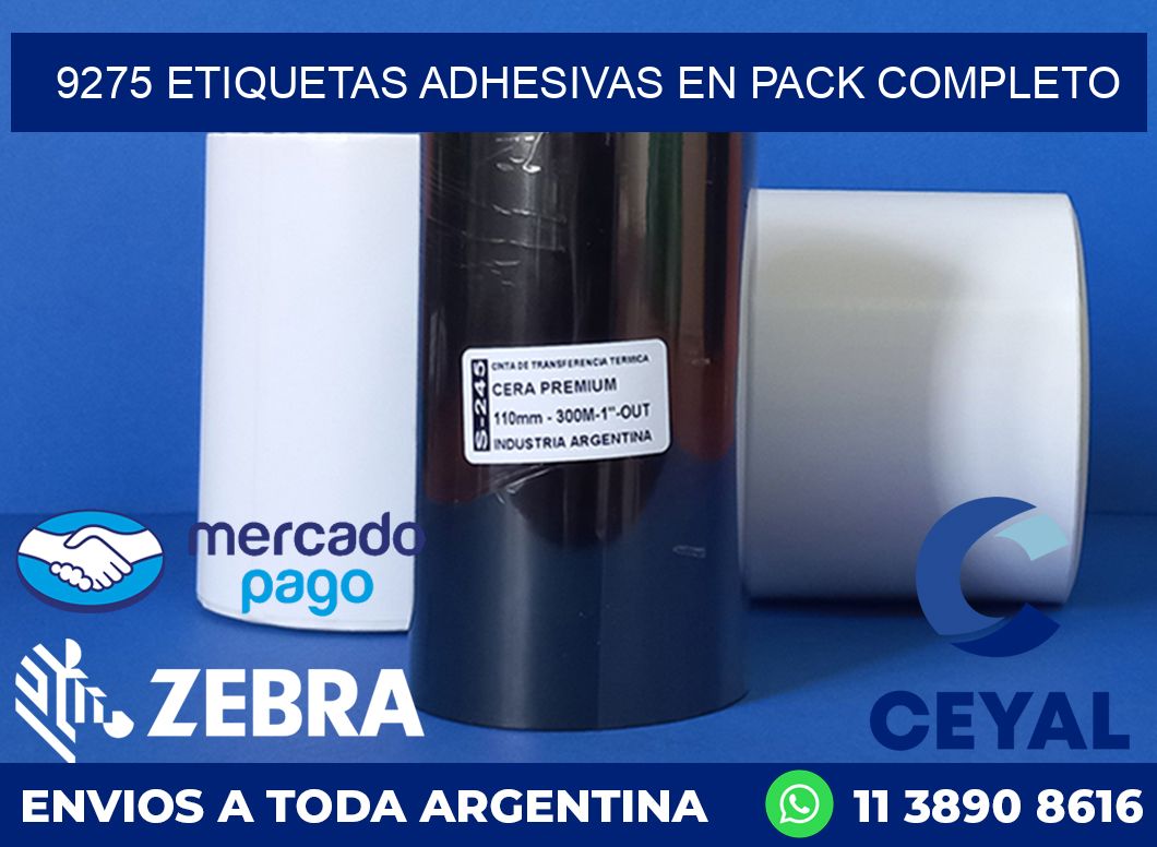 9275 ETIQUETAS ADHESIVAS EN PACK COMPLETO