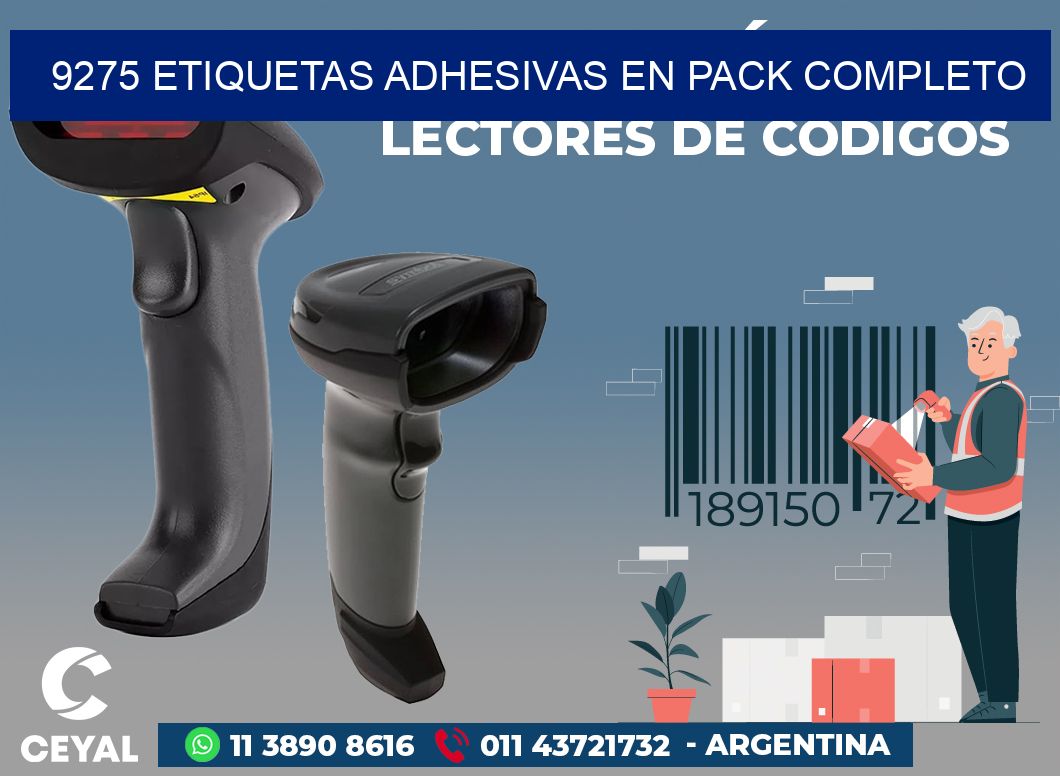 9275 ETIQUETAS ADHESIVAS EN PACK COMPLETO