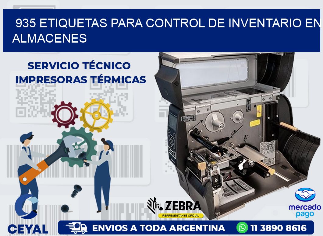 935 ETIQUETAS PARA CONTROL DE INVENTARIO EN ALMACENES