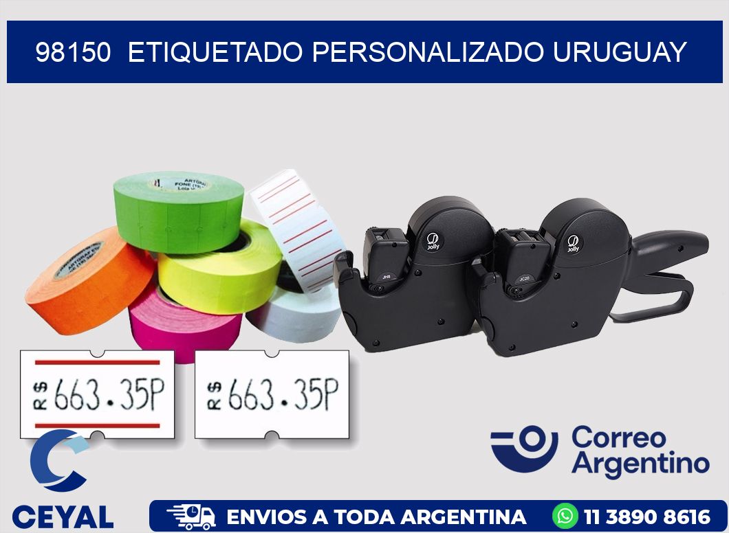98150  ETIQUETADO PERSONALIZADO URUGUAY