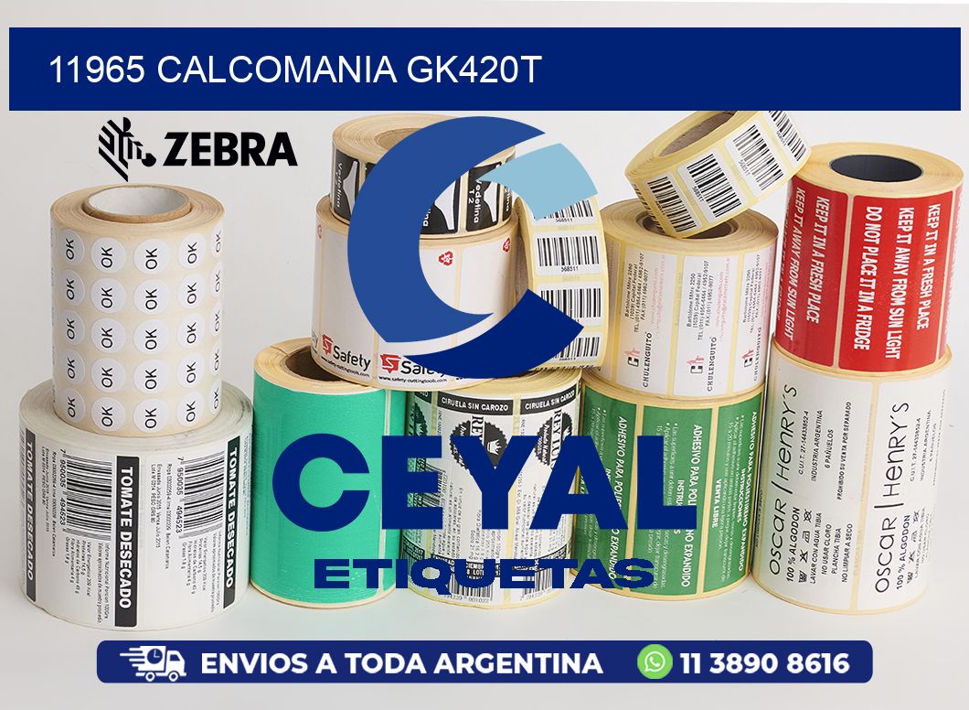 11965 CALCOMANIA GK420T