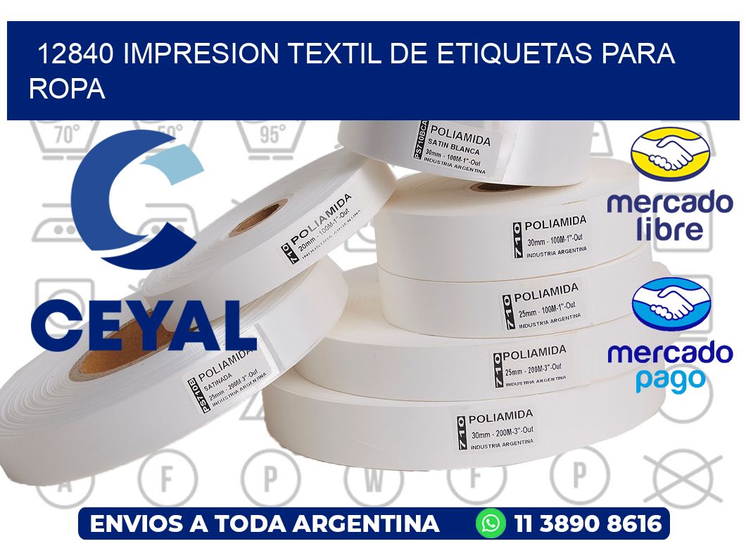 12840 IMPRESION TEXTIL DE ETIQUETAS PARA ROPA