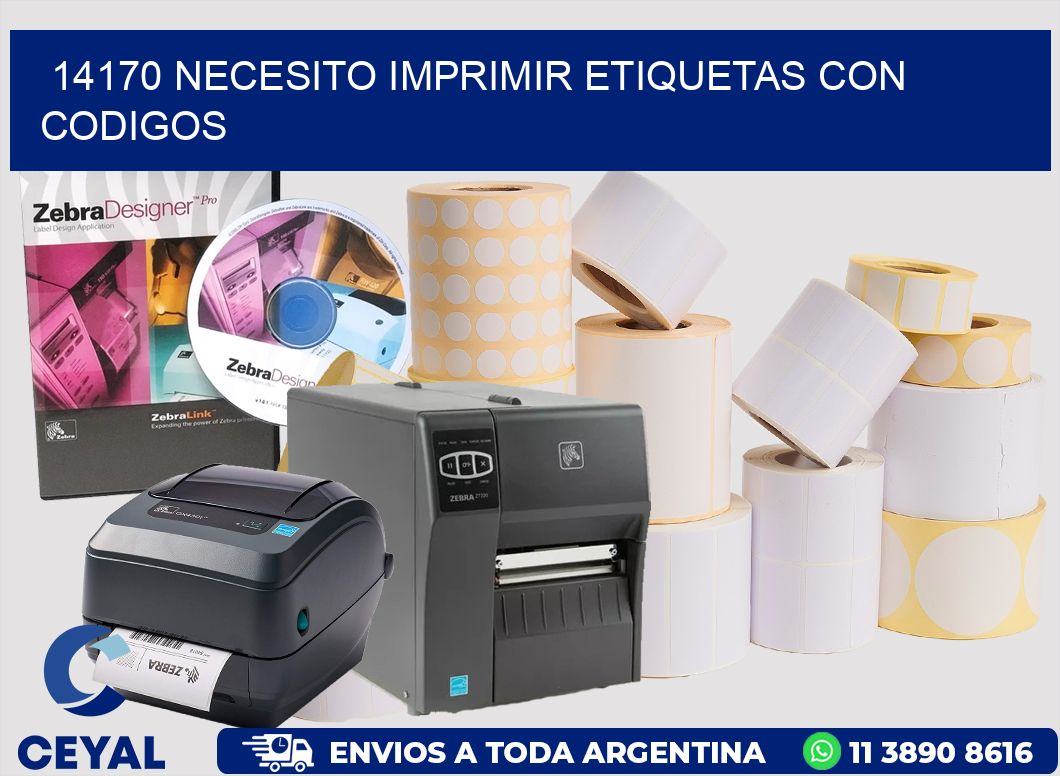 14170 NECESITO IMPRIMIR ETIQUETAS CON CODIGOS