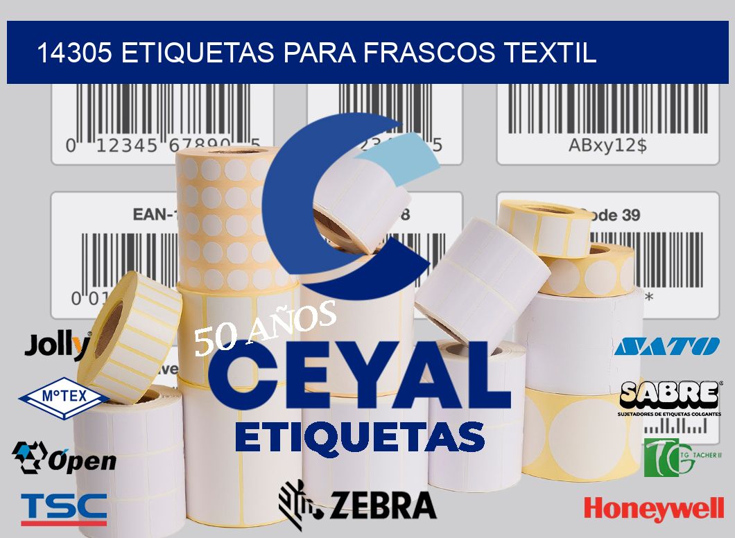 14305 ETIQUETAS PARA FRASCOS TEXTIL