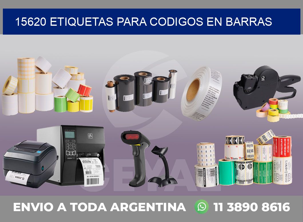 15620 ETIQUETAS PARA CODIGOS EN BARRAS