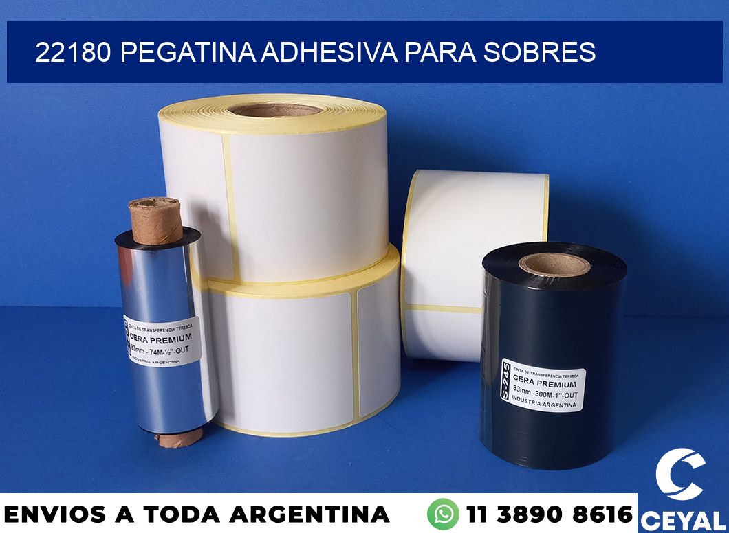 22180 PEGATINA ADHESIVA PARA SOBRES
