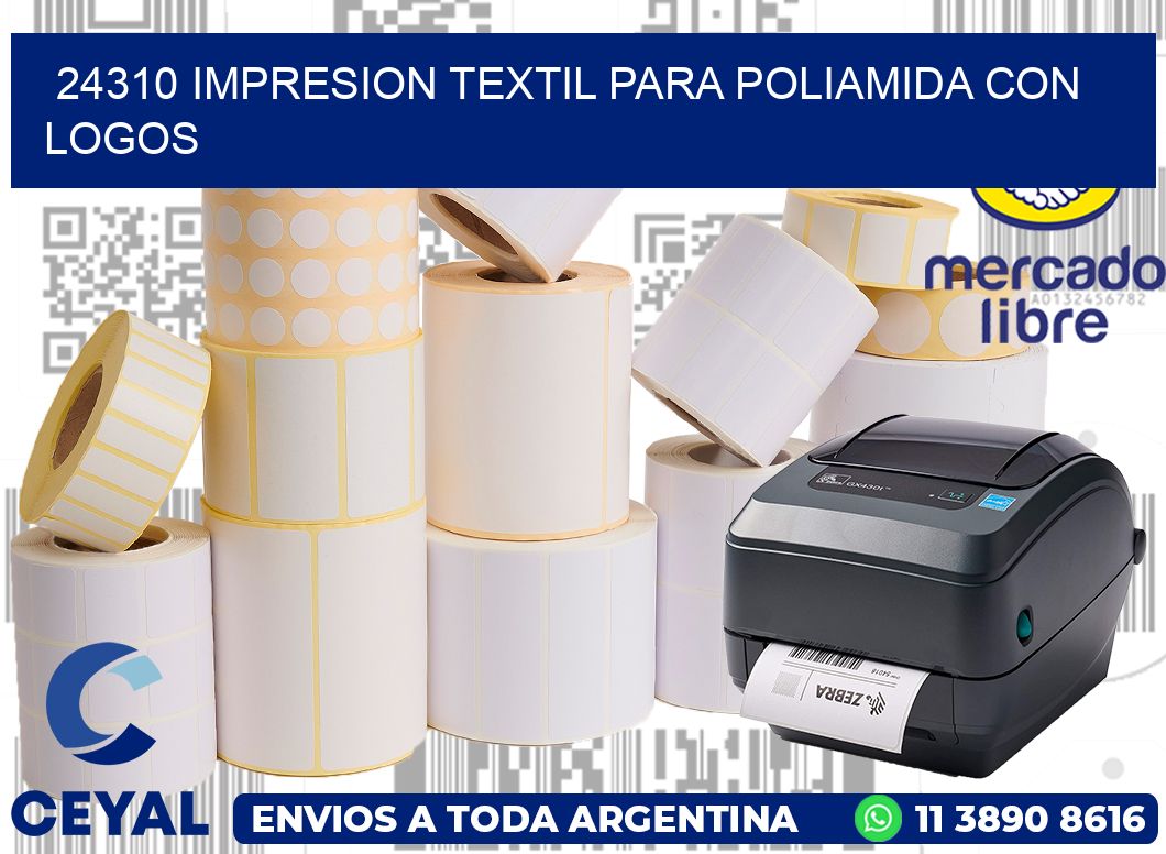 24310 IMPRESION TEXTIL PARA POLIAMIDA CON LOGOS