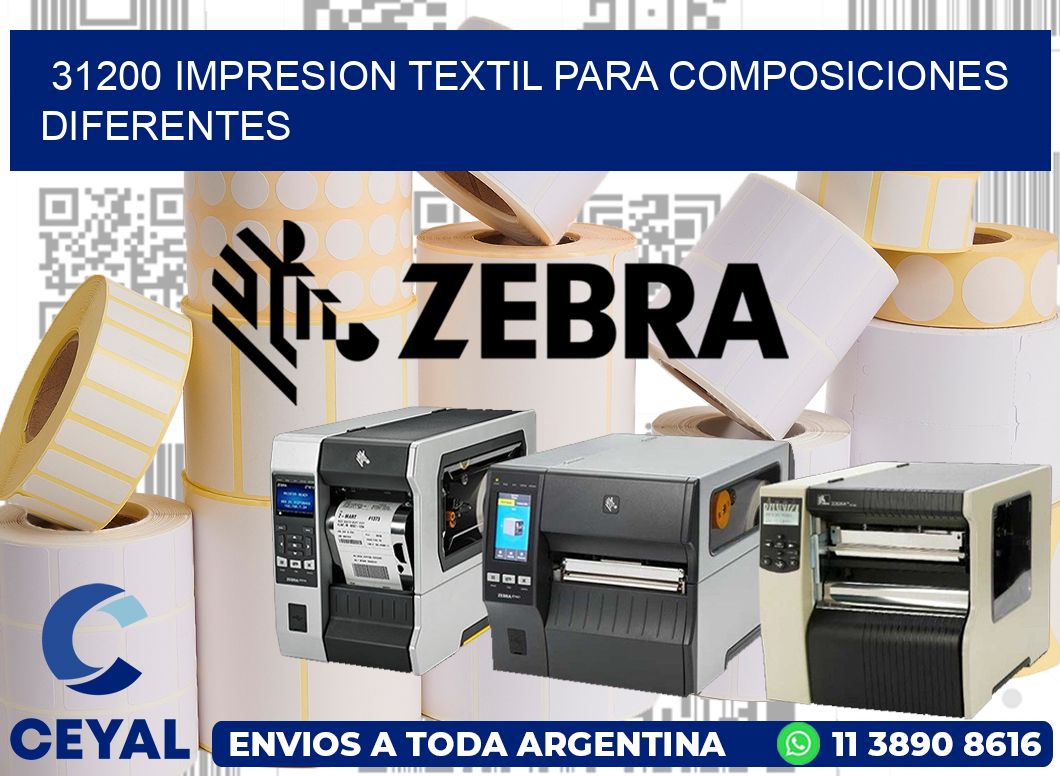 31200 IMPRESION TEXTIL PARA COMPOSICIONES DIFERENTES