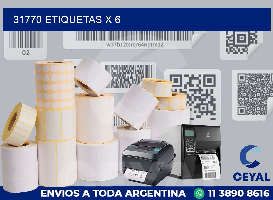 31770 Etiquetas x 6