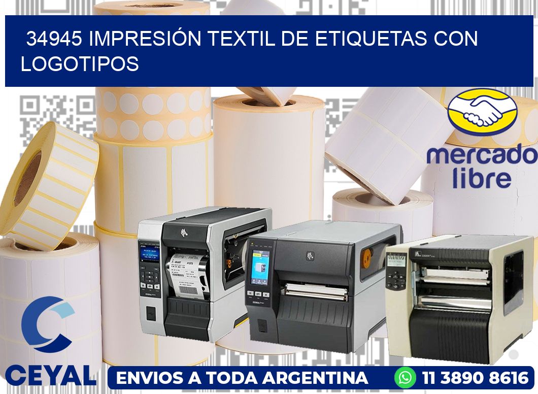34945 IMPRESIÓN TEXTIL DE ETIQUETAS CON LOGOTIPOS