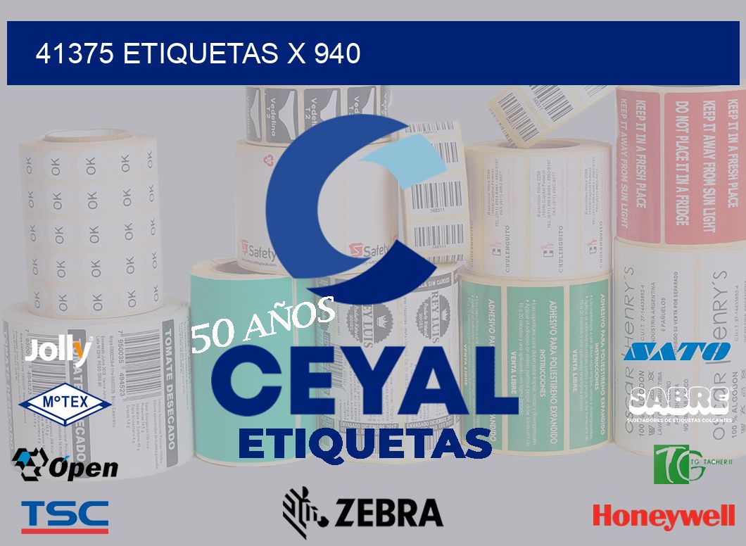 41375 Etiquetas x 940