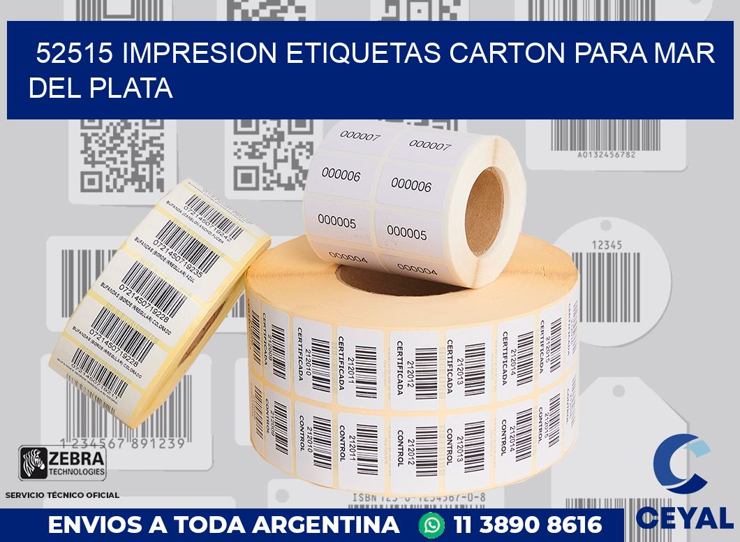 52515 IMPRESION ETIQUETAS CARTON PARA MAR DEL PLATA