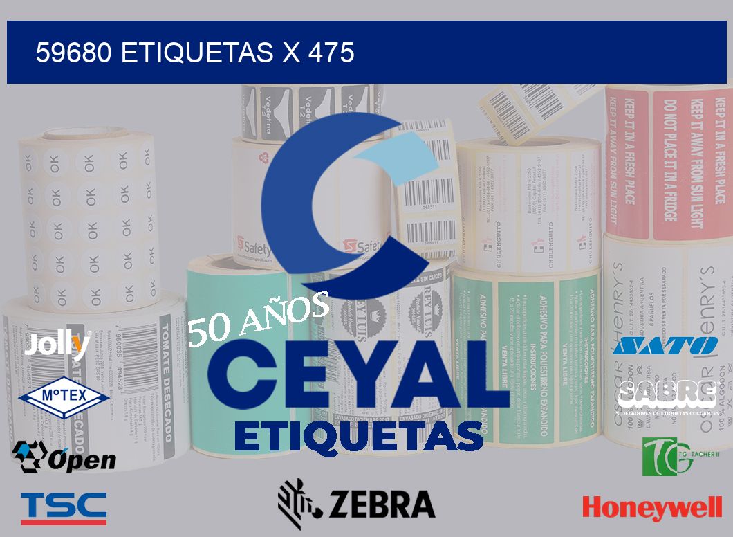 59680 Etiquetas x 475