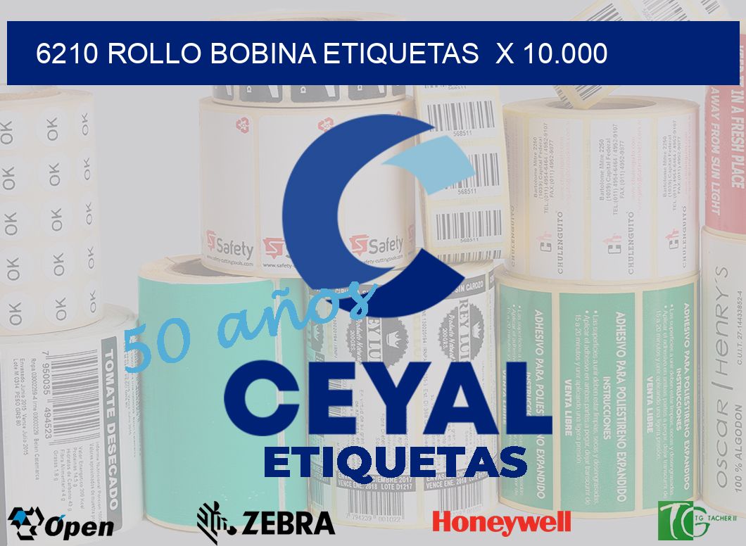 6210 Rollo bobina etiquetas  x 10.000
