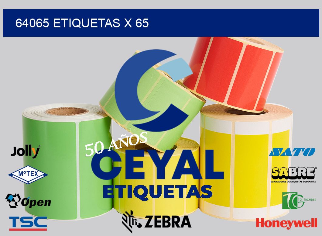 64065 Etiquetas x 65