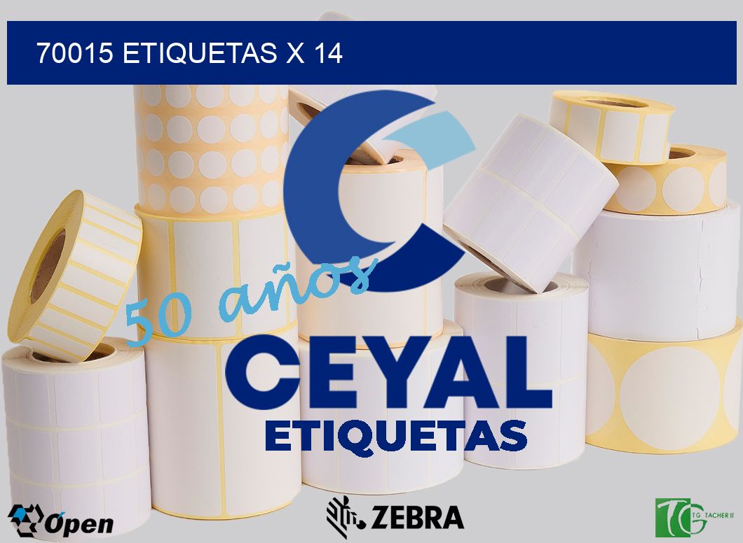 70015 Etiquetas x 14
