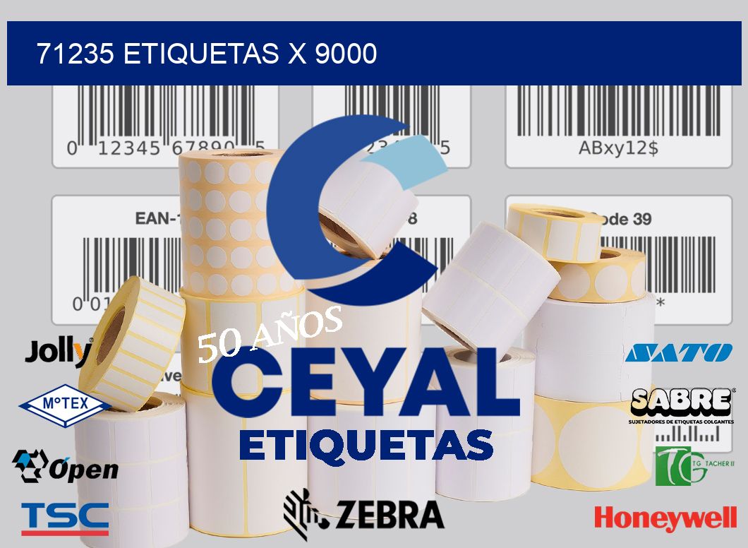 71235 Etiquetas x 9000