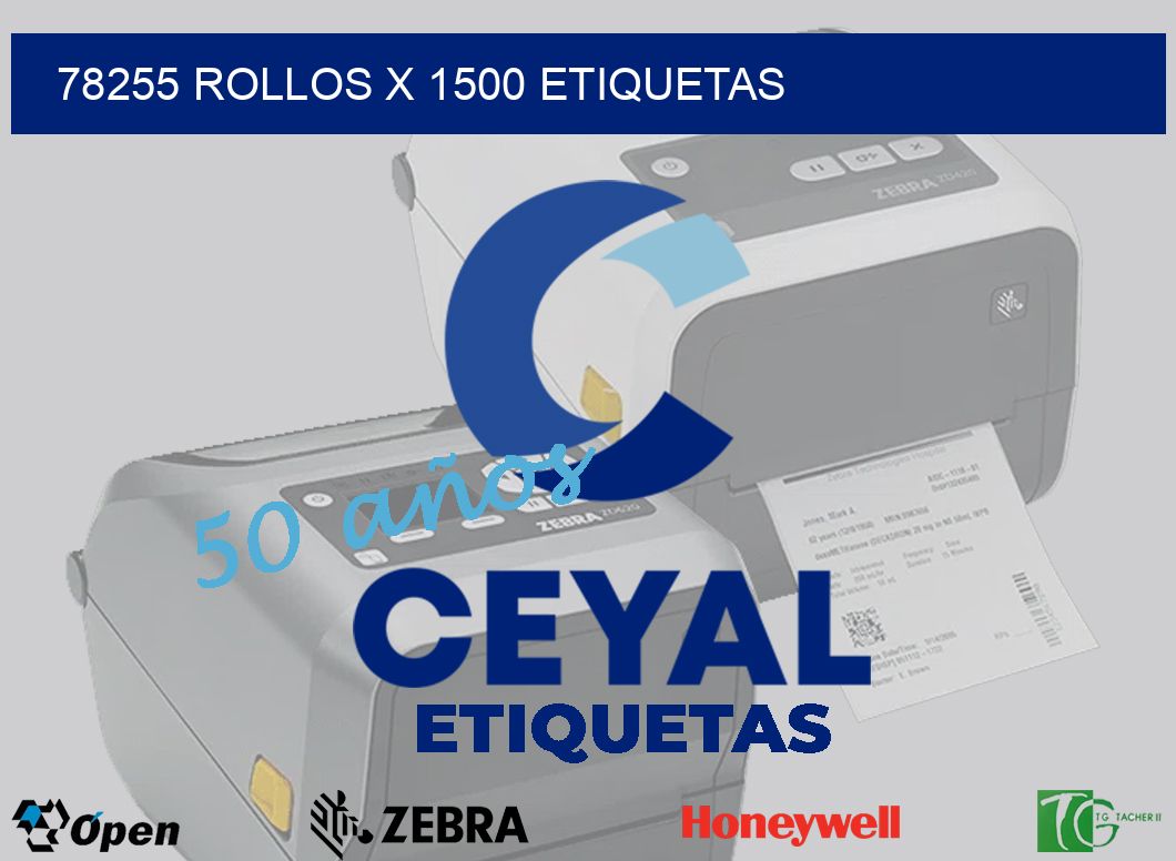 78255 Rollos x 1500 etiquetas