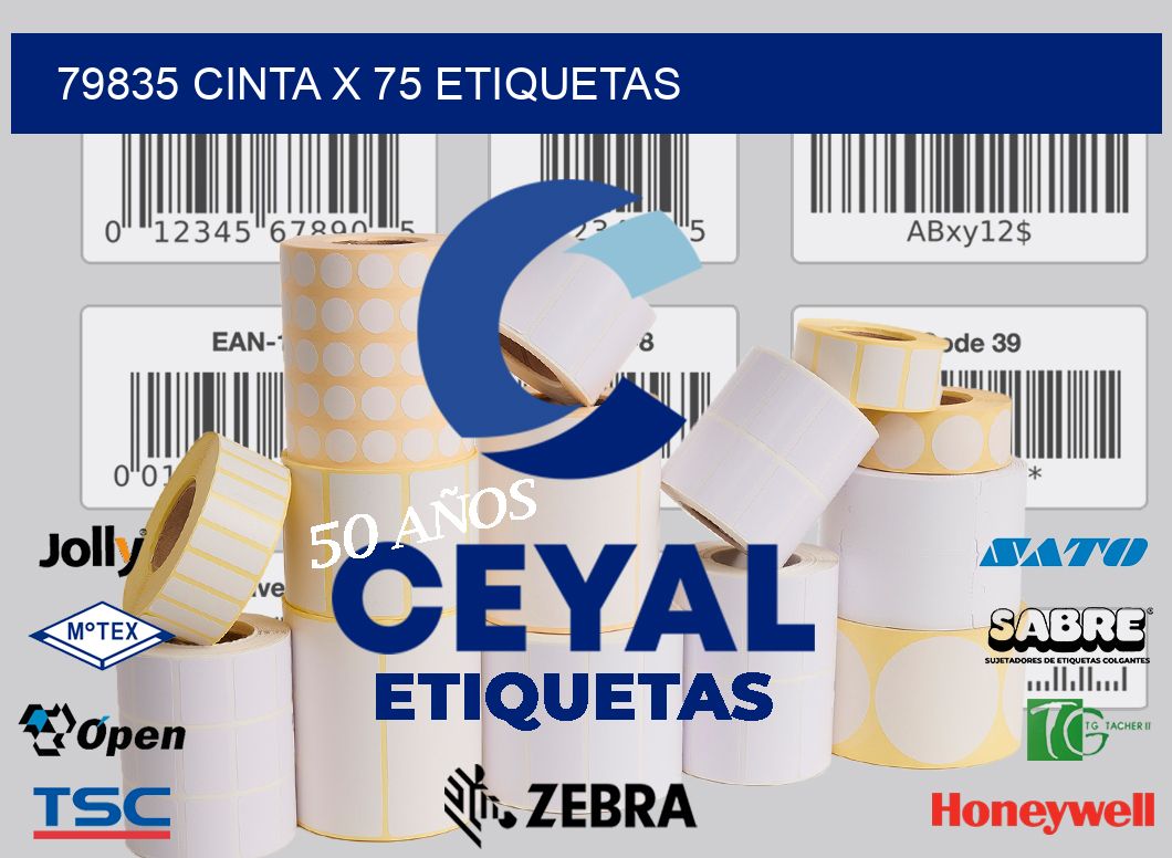 79835 cinta x 75 etiquetas