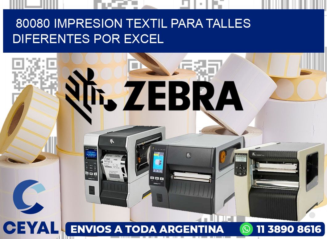 80080 IMPRESION TEXTIL PARA TALLES DIFERENTES POR EXCEL