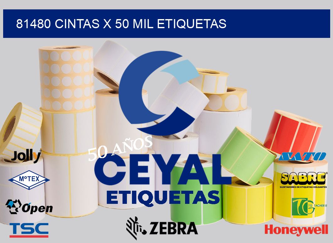 81480 cintas x 50 mil etiquetas