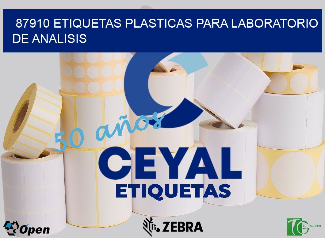 87910 ETIQUETAS PLASTICAS PARA LABORATORIO DE ANALISIS
