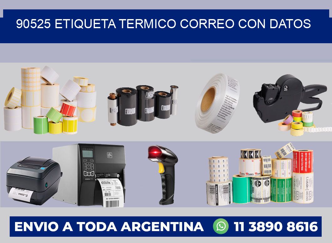 90525 ETIQUETA TERMICO CORREO CON DATOS