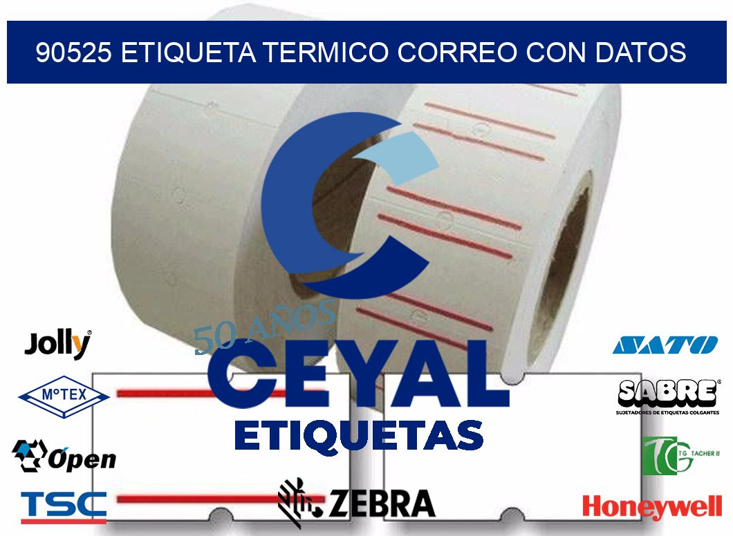90525 ETIQUETA TERMICO CORREO CON DATOS