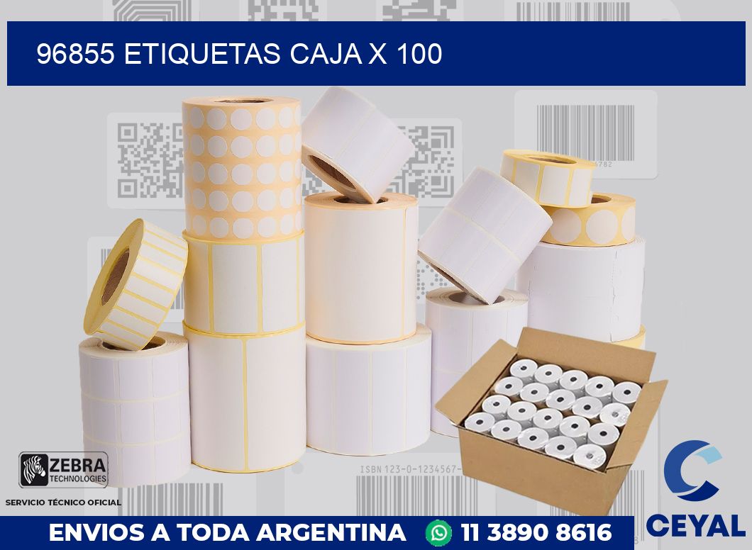 96855 etiquetas caja x 100