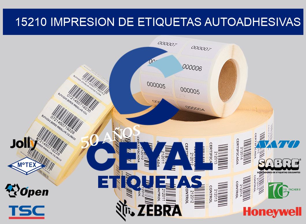 15210 IMPRESION DE ETIQUETAS AUTOADHESIVAS