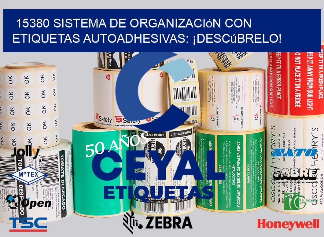 15380 Sistema de Organización con Etiquetas Autoadhesivas: ¡Descúbrelo!