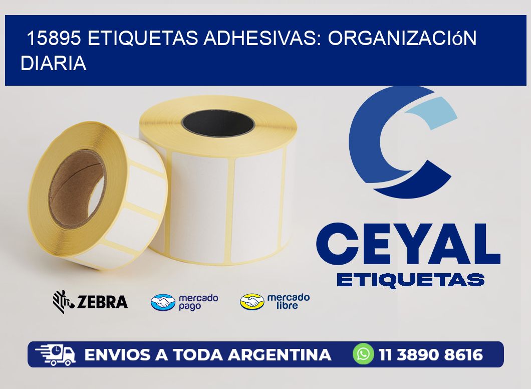 15895 Etiquetas Adhesivas: Organización Diaria