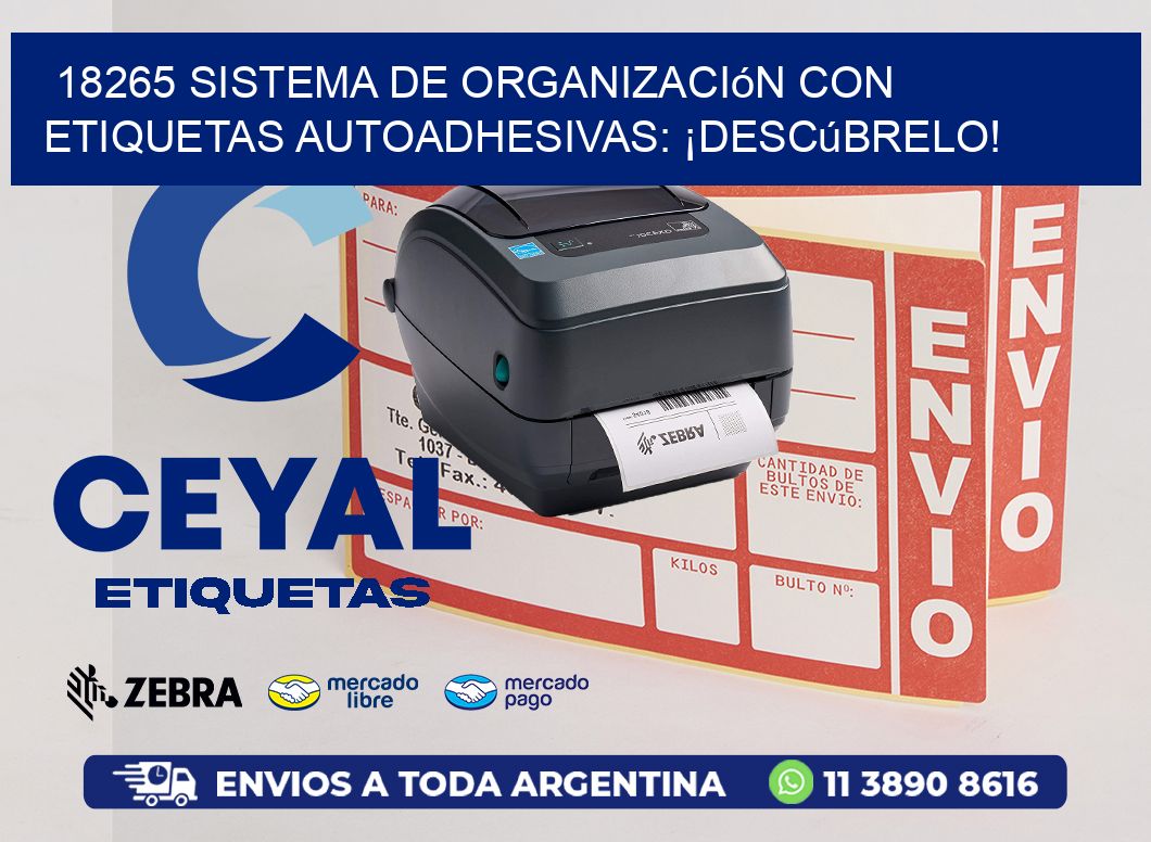 18265 Sistema de Organización con Etiquetas Autoadhesivas: ¡Descúbrelo!