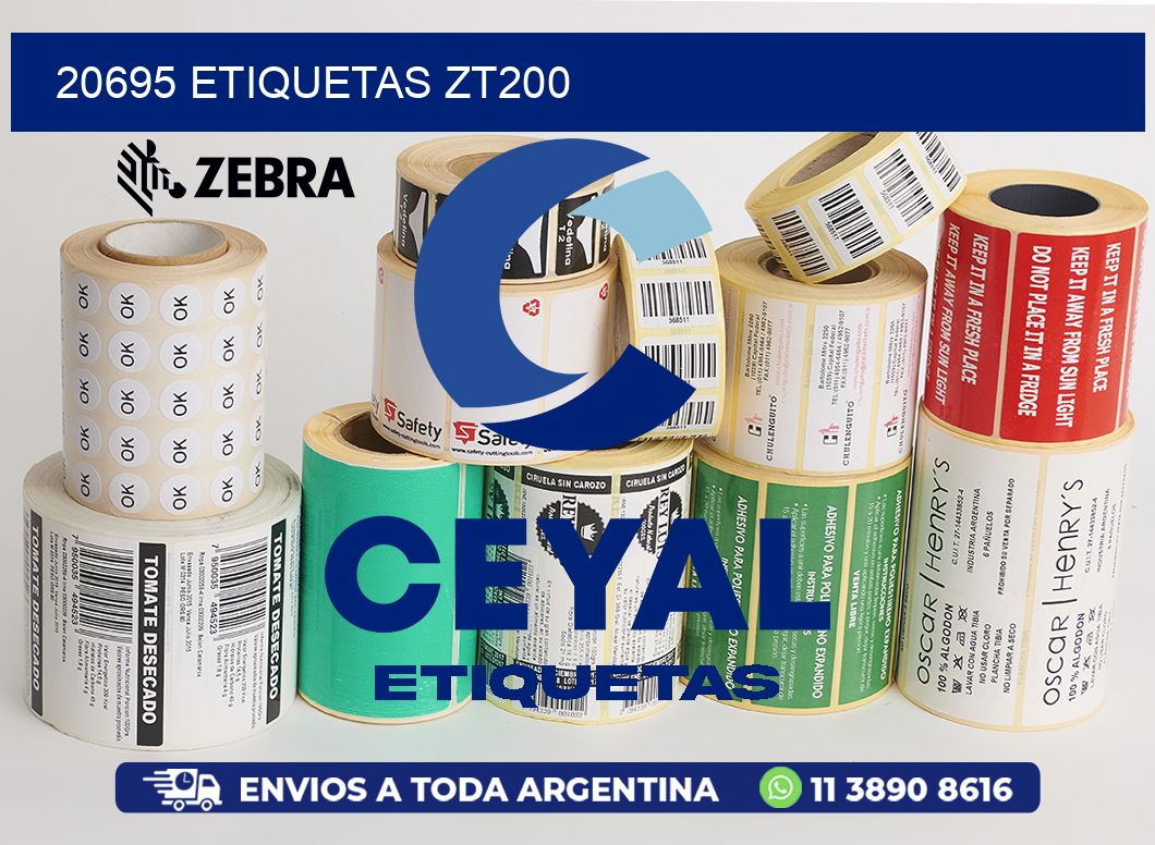 20695 ETIQUETAS ZT200
