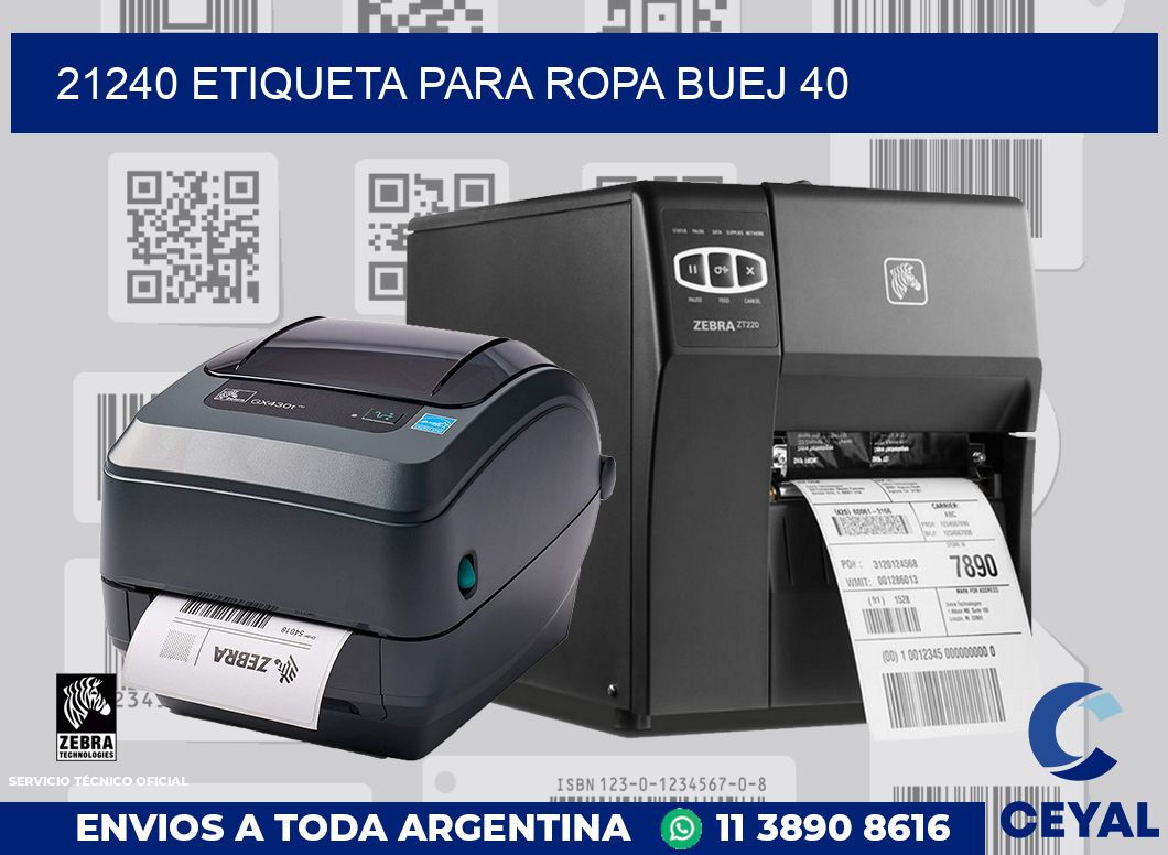 21240 ETIQUETA PARA ROPA BUEJ 40