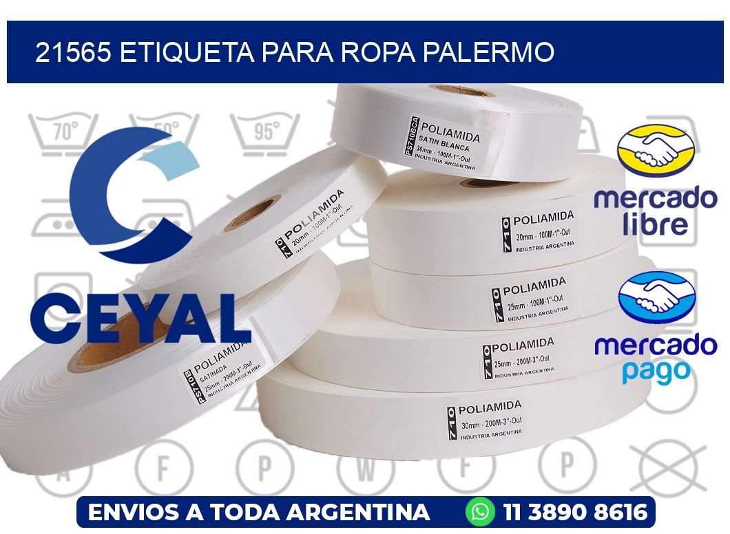 21565 ETIQUETA PARA ROPA PALERMO