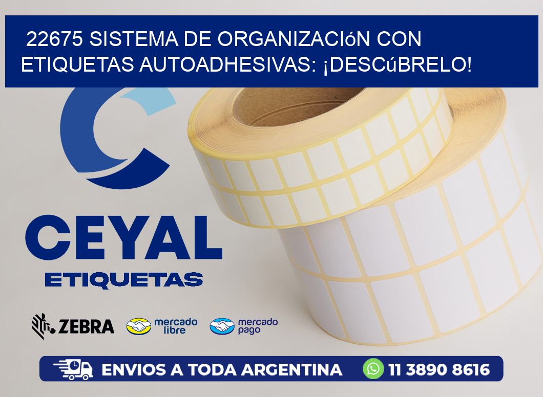 22675 Sistema de Organización con Etiquetas Autoadhesivas: ¡Descúbrelo!