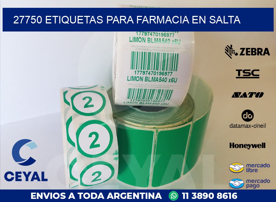 27750 ETIQUETAS PARA FARMACIA EN SALTA