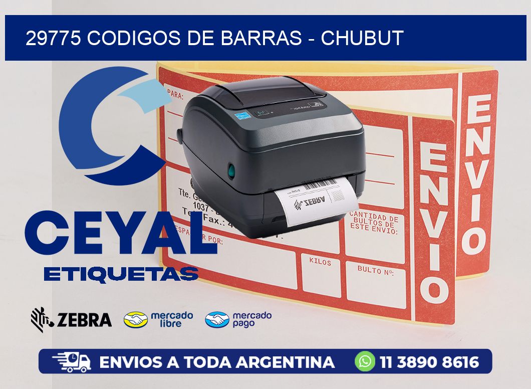 29775 CODIGOS DE BARRAS - CHUBUT