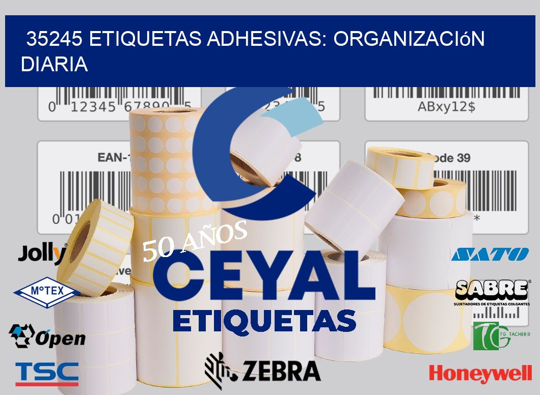 35245 Etiquetas Adhesivas: Organización Diaria