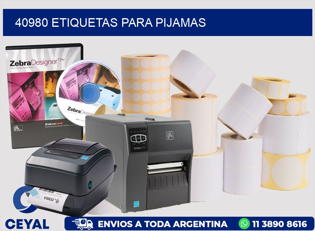 40980 ETIQUETAS PARA PIJAMAS