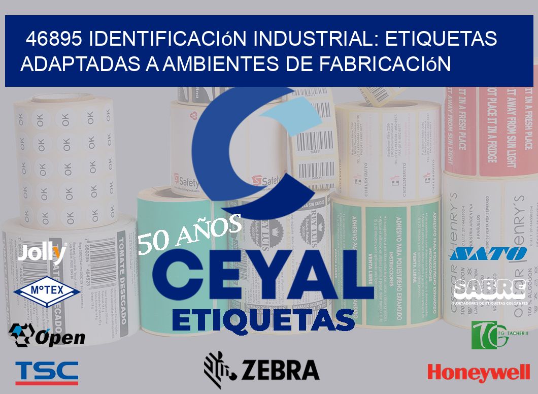 46895 Identificación Industrial: Etiquetas Adaptadas a Ambientes de Fabricación