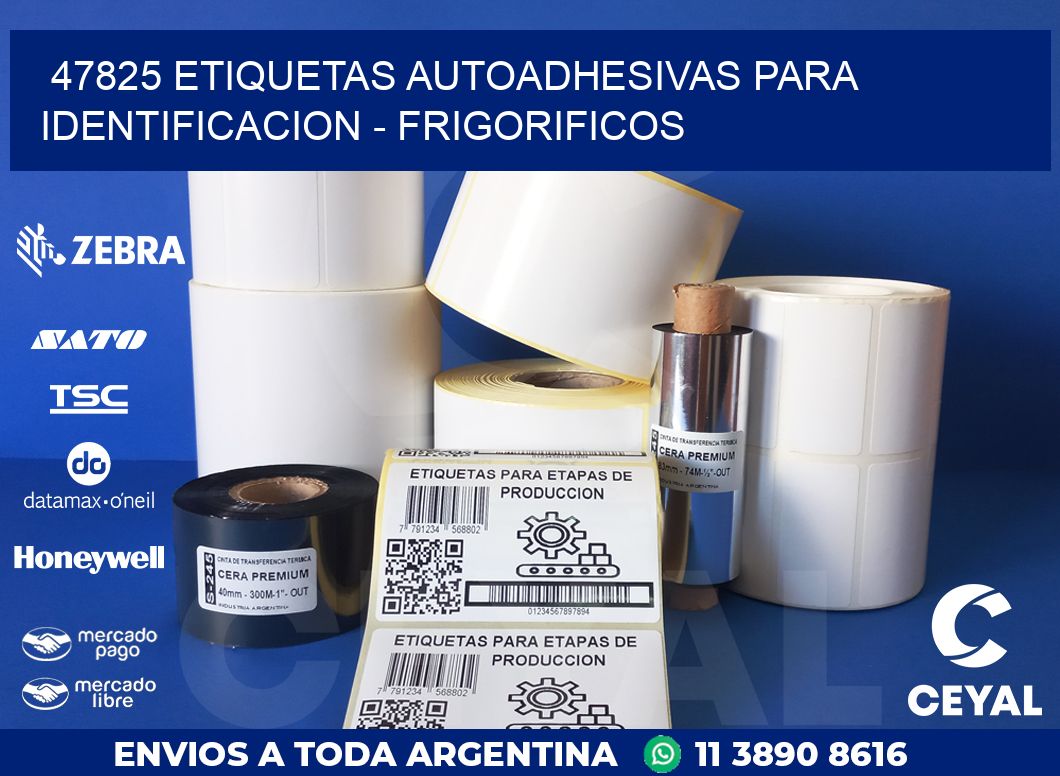 47825 ETIQUETAS AUTOADHESIVAS PARA IDENTIFICACION – FRIGORIFICOS