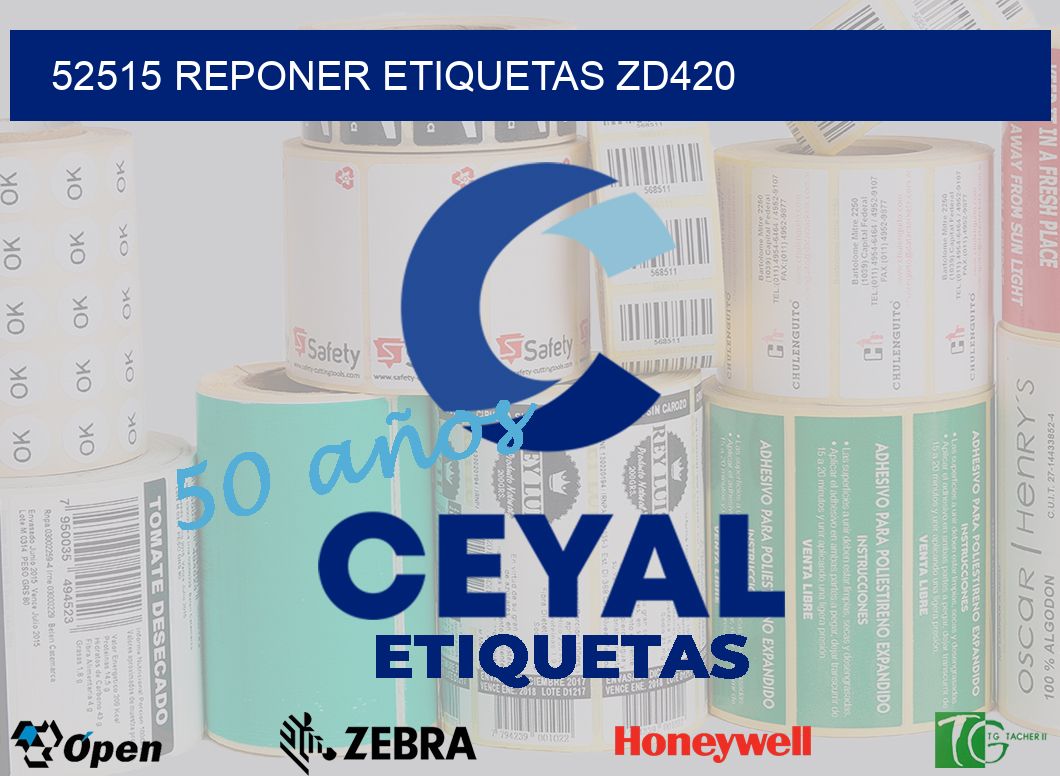 52515 REPONER ETIQUETAS ZD420