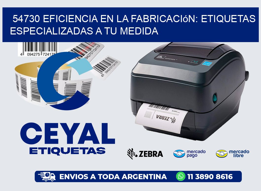 54730 Eficiencia en la Fabricación: Etiquetas Especializadas a tu Medida