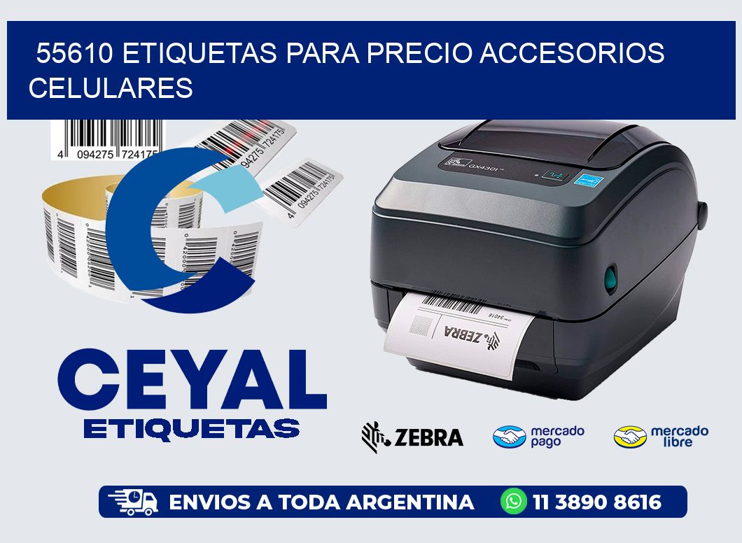 55610 etiquetas para precio accesorios celulares
