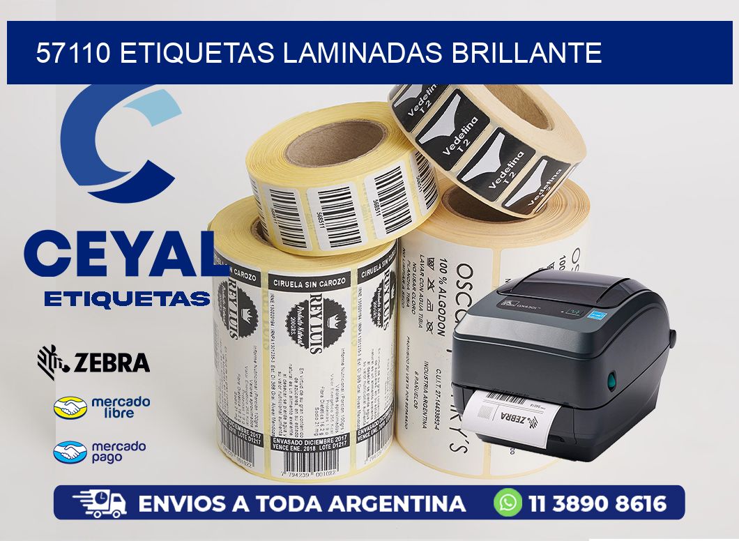57110 Etiquetas laminadas brillante