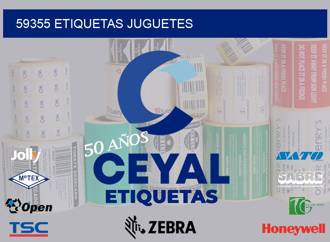 59355 etiquetas juguetes